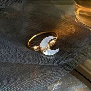 Exquisite Creative Simple Moon Decor Open Ring Bangle Adjustable